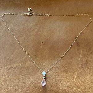 Swarovski Crystal Vintage Pendant, Pink, Rose Gold Plating 5457621